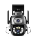 Camera de supraveghere Dubla PTZ de 8MP 4K model Q S800 cu Aplicatie