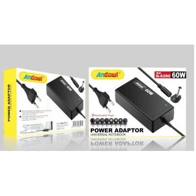 Incarcator Universal pentru Laptop Q A280 putere 60W cu 8 Mufe