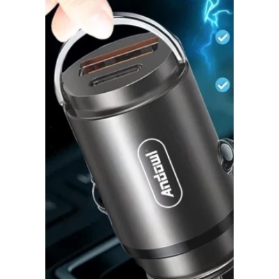Incarcator auto Andowl Q DC310 de 50W cu incarcare rapida USB 3.0 si alimentare tip C