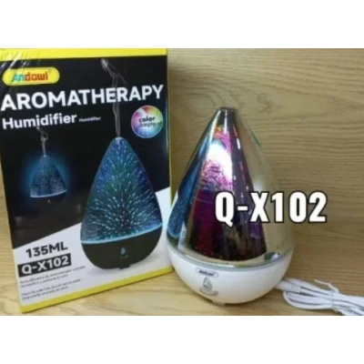 Umidificator cu LED Andowl Q X102 pentru aromaterapie de 135 ml
