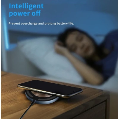 Incarcator wireless magnetic de 20W cu design transparent si LED Andowl Q PD01