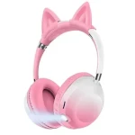 Casti bluetooth cu urechi de pisica si lanterna Andowl Q EM85