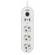 Prelungitor cu 3 prize USB intrerupator si protectie la supratensiune 2 m Andowl Q PX360