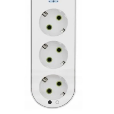 Prelungitor cu 3 prize USB intrerupator si protectie la supratensiune 2 m Andowl Q PX360