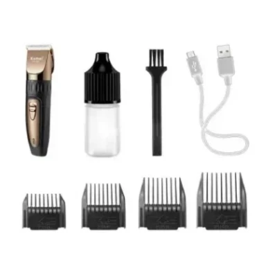 Masina de tuns reincarcabila Kemei KM 1255 cu accesorii