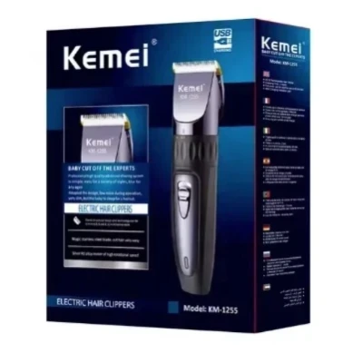 Masina de tuns reincarcabila Kemei KM 1255 cu accesorii