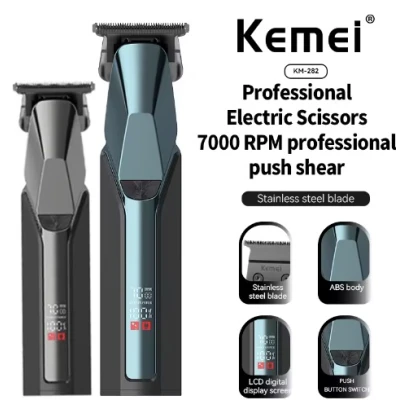 Masina de tuns KEMEI KM 282 cu display digital si incarcare USB