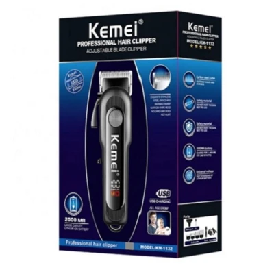 Masina de tuns Kemei KM 1132 cu afisaj digital si accesorii