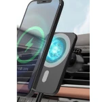 Suport telefon auto Andowl Q PD21 negru cu incarcare wireless reglabil