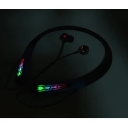 Casti audio Bluetooth sport Q EF19 LED RGB stereo fitness alergare