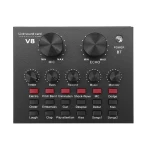 Placa de sunet multifunctionala Q MIC1 bluetooth mixer microfoane 6 Sound Modes +12 Sound Effects Live