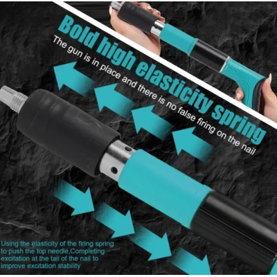 Set Pistol de batut cuie manual mini pentru beton si tavan