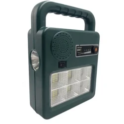 Lanterna cu incarcare solara boxa portabila cu port de iesire USB KOLIS038