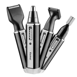 UB Set trimmer electric 4 in 1 Kemei KM 6630 negru cu 4 capete
