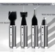 Set trimmer electric 4 in 1 Kemei KM 6630 negru cu 4 capete
