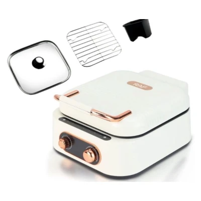 Multicooker 3 In 1 Hot Pot Grill putere 1600W Alb