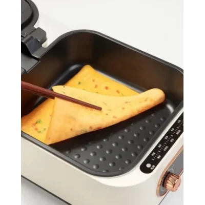 Multicooker 3 In 1 Hot Pot Grill putere 1600W Alb