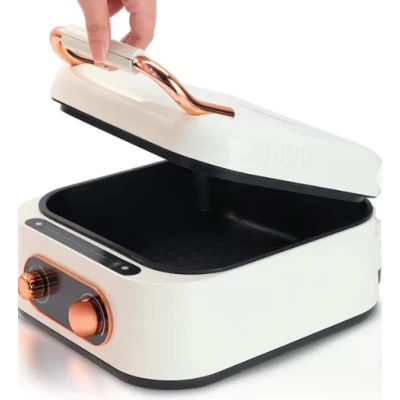 Multicooker 3 In 1 Hot Pot Grill putere 1600W Alb