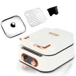 Multicooker 3 In 1 Hot Pot Grill putere 1600W Alb