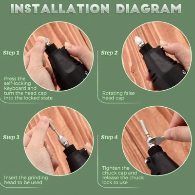Mini polizor electric cu viteza variabila si accesorii incluse