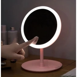 Oglinda cosmetica pentru machiaj D023 rotire 90 grade cu iluminare LED