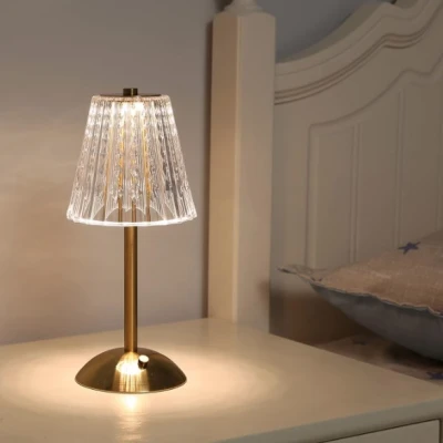 Lampa de birou LED integrat atingere dimabila auriu 1800mAh Q LED102
