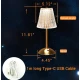 Lampa de birou LED integrat atingere dimabila auriu 1800mAh Q LED102