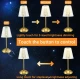 Lampa de birou LED integrat atingere dimabila auriu 1800mAh Q LED102