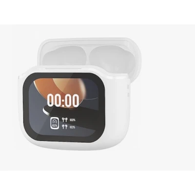 Casti wireless Bluetooth AI4 cu display LED si carcasa de incarcare inteligenta