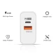 Adaptor Alimentare ALB 1 USB + 1 USB C 65W Incarcator Rapid si Cablu Iphone