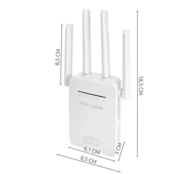 Amplificator Alb U7AC1200RE  de semnal 4 antene wireless