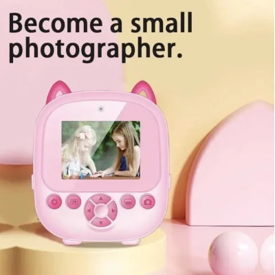 Aparat foto digital pentru copii cu 2 Camere - Spate si Frontala, Imprimare instantanee