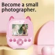 Aparat foto digital pentru copii cu 2 Camere - Spate si Frontala, Imprimare instantanee