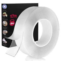 Banda Ivy Grip 3M din SILICON transparent dublu adeziva incolora LL