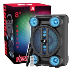 Boxa Portabila 8" KTS-1765 RGB cu Microfon si Telecomanda