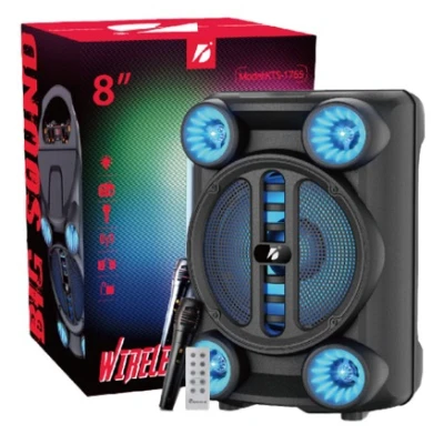 Boxa Portabila 8" KTS-1765 RGB cu Microfon si Telecomanda