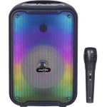 Boxa Portabila GTS-1726 Bluetooth 8 Inchi Lumini LED RGB cu Microfon