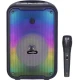 Boxa Portabila GTS-1726 Bluetooth 8 Inchi Lumini LED RGB cu Microfon