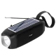 Boxa Portabila S18 Neagra Bluetooth USB Radio Lanterna cu incarcare solara