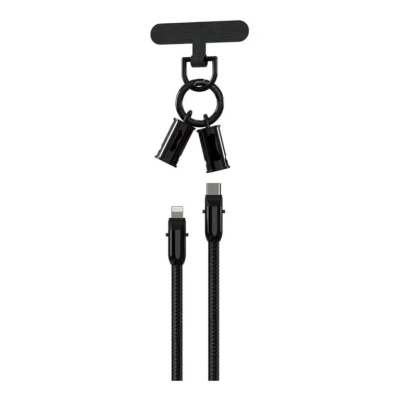 Cablu de date Type C la Lightning 30W cu curea si conexiune magnetica Andowl Q SJ16B