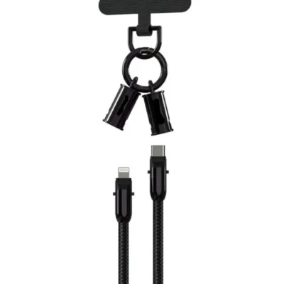 Cablu de date Type C la Lightning 30W cu curea si conexiune magnetica Andowl Q SJ16B