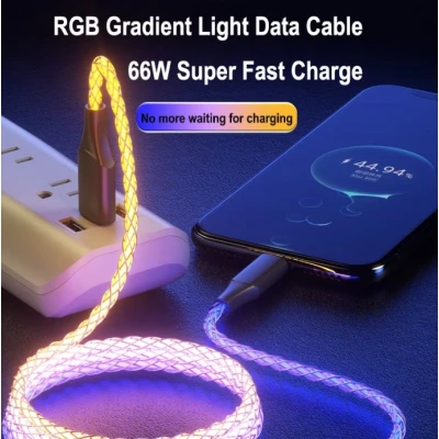 Cablu Iluminat de incarcare Rapida si Transfer Date USB/Type C