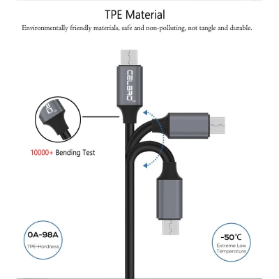 Cablu Micro USB cu Display Digital incarcare telefon mobil