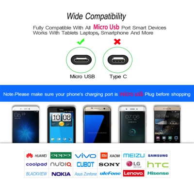 Cablu Micro USB cu Display Digital incarcare telefon mobil