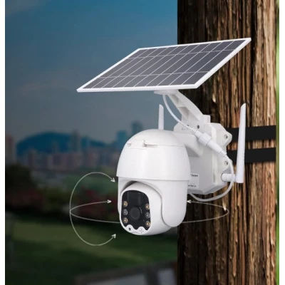 Camera de Supraveghere 4G cu Panou Solar PTZ Wifi 1080P