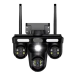 Camera de Supraveghere Conexiune WIFI 3 Lentile 12 MP Vedere Panoramica