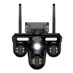 Camera de Supraveghere Conexiune WIFI 3 Lentile 12 MP Vedere Panoramica