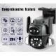 Camera de supraveghere Dubla PTZ 8MP 4K Q-S800 cu Aplicatie GRI