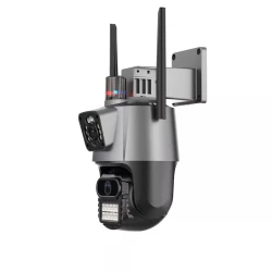 Camera de Supraveghere dubla WIFI Rotativa cu Sirena 8MP