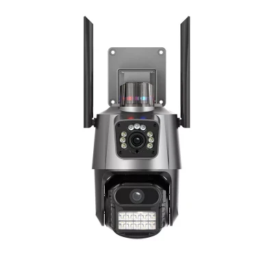 Camera de Supraveghere dubla WIFI Rotativa cu Sirena 8MP
